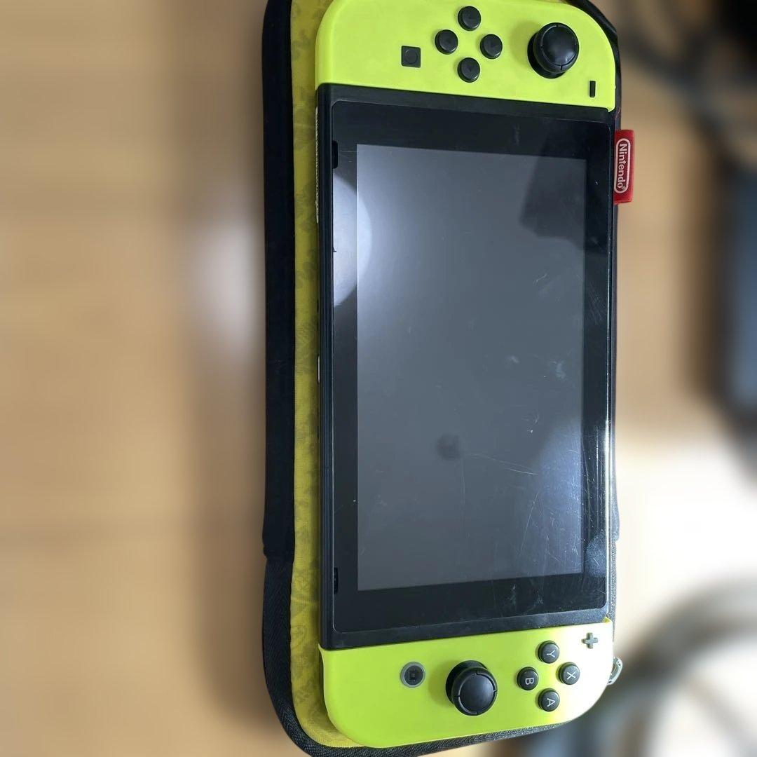 ニンテンドーswitch 本体(ジャンク)充電器　ドッグ　HTMLケーブル