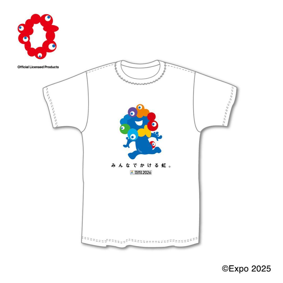 ミャクミャク 大阪マラソンコラボ Tシャツ Mサイズ 2025大阪・関西万博