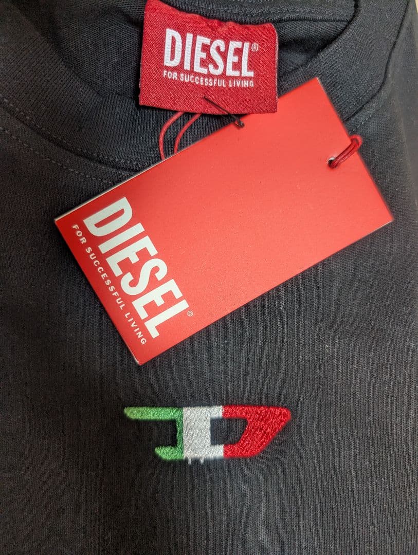 DIESEL ブラック Tシャツ Lサイズ 新品タグ付き