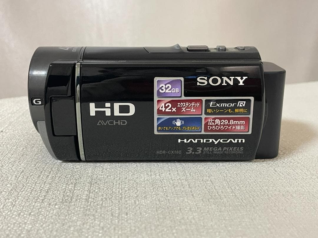 【動作確認済】SONYハンディカム HDR-CX180 ブラック【SDカード付】