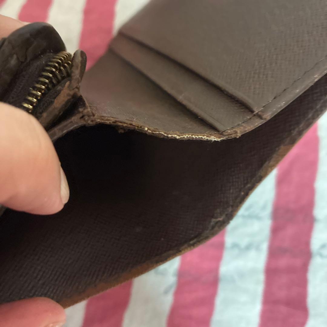 ヌシ⭐︎Louis Vuitton ダミエ 二つ折り財布