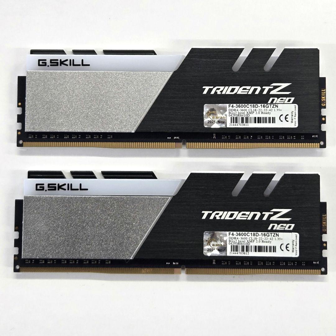 メモリー G.Skill Trident Z Neo F4-3600C18D-16GTZN