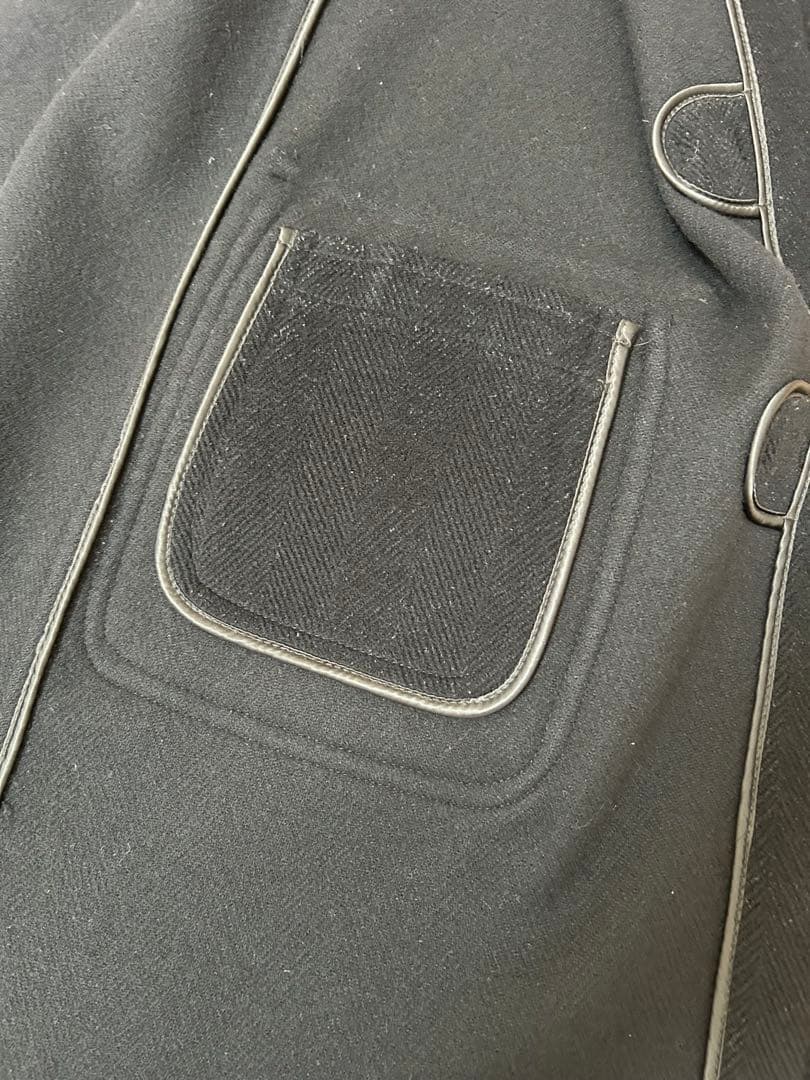 【Gloverall】 Duffle Coatダッフルヘリンボーン　ネイビー