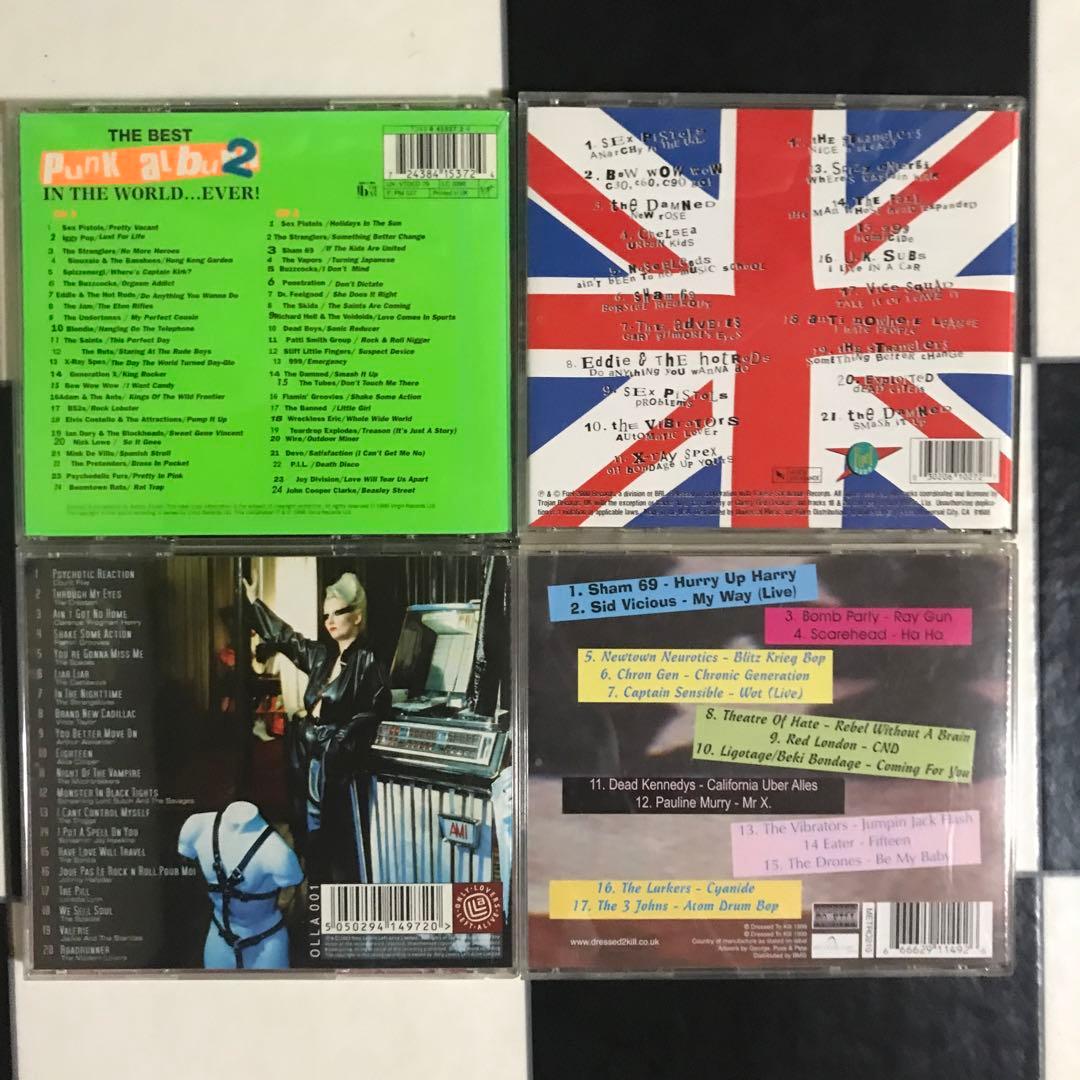 パンクロック　CD 4枚　輸入盤　オムニバス