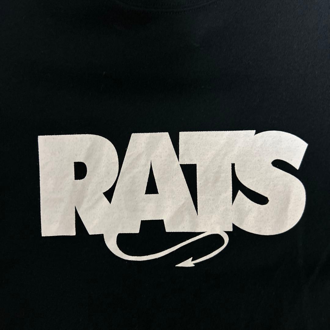 RATS ロゴプリント Tシャツ L ブラック