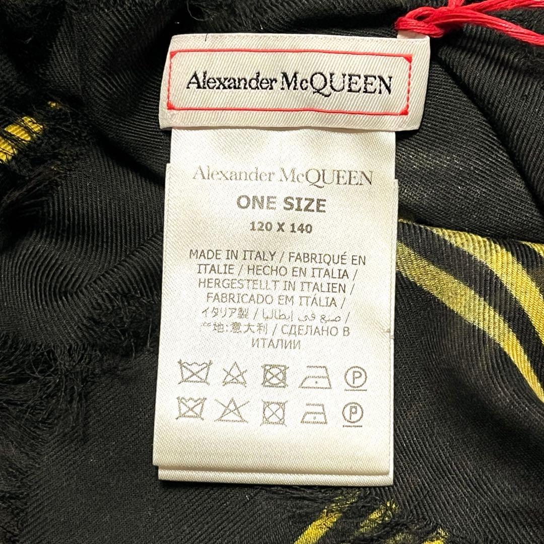 Alexander McQueen ストール スカル レーヨン 美品 タグ付き