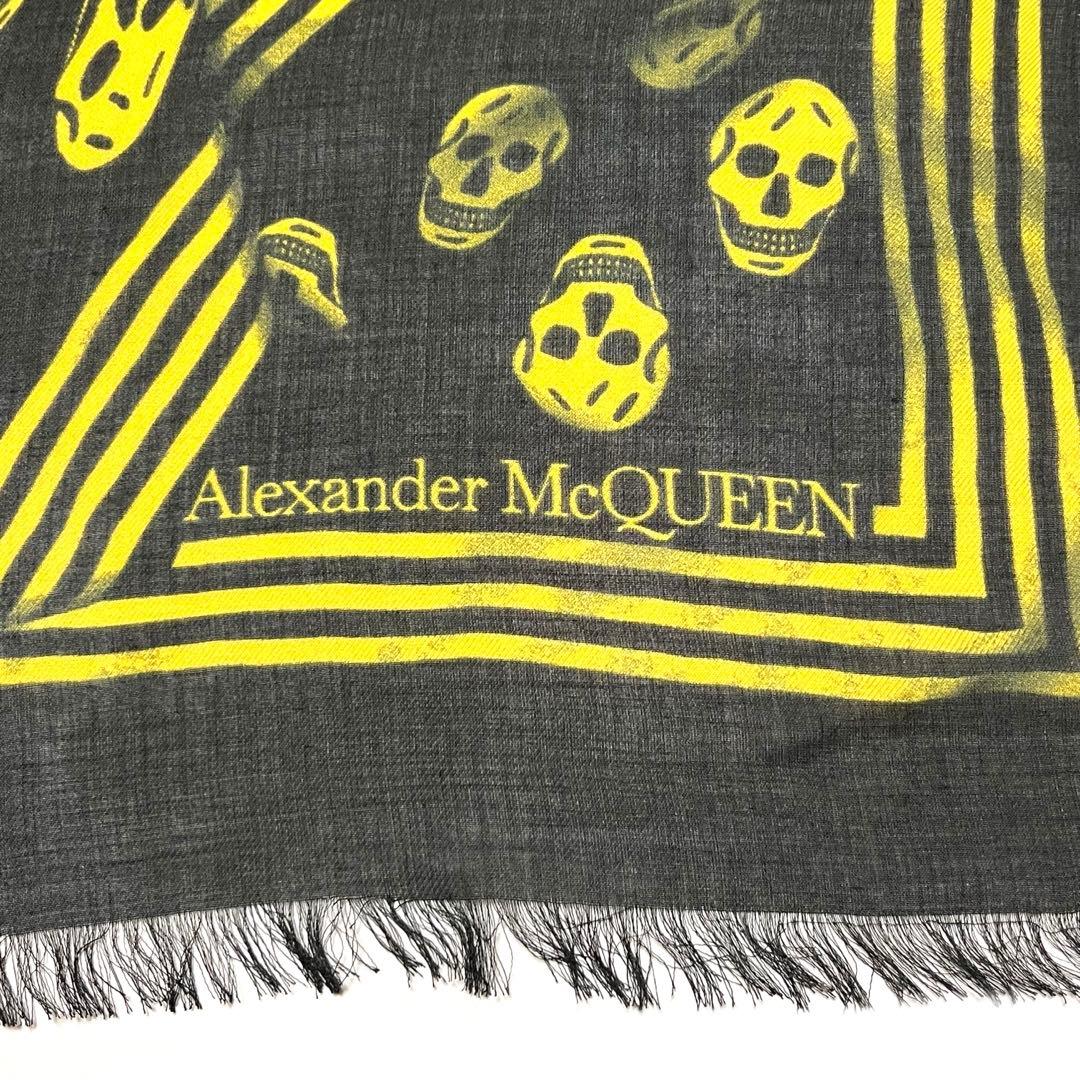 Alexander McQueen ストール スカル レーヨン 美品 タグ付き
