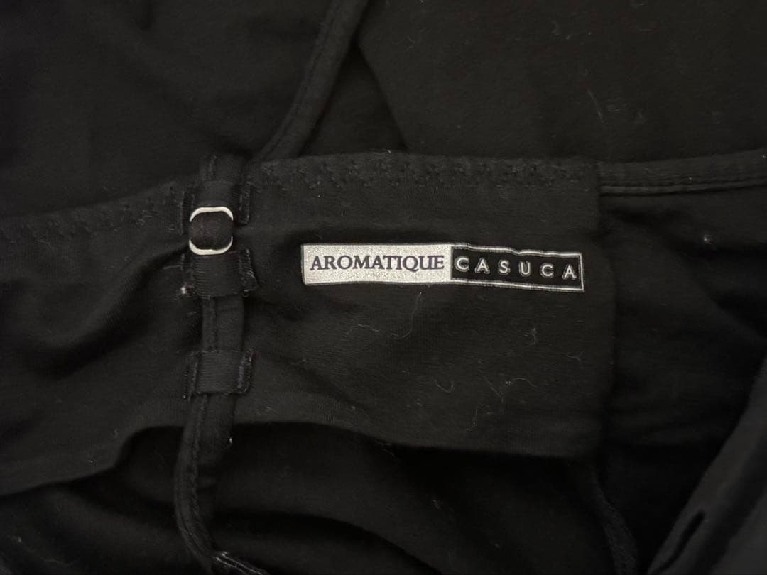 【美品】CASUCA Aromatique シェルフロントキャミ　ブラック