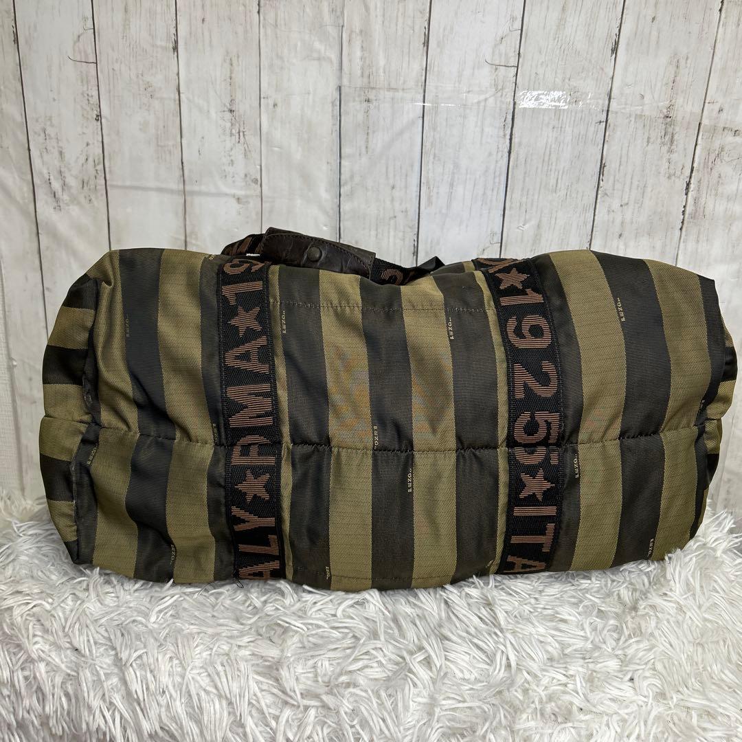FENDI ペカン　トートバッグ　大容量　ナイロン　ロゴ　ボストンバッグ