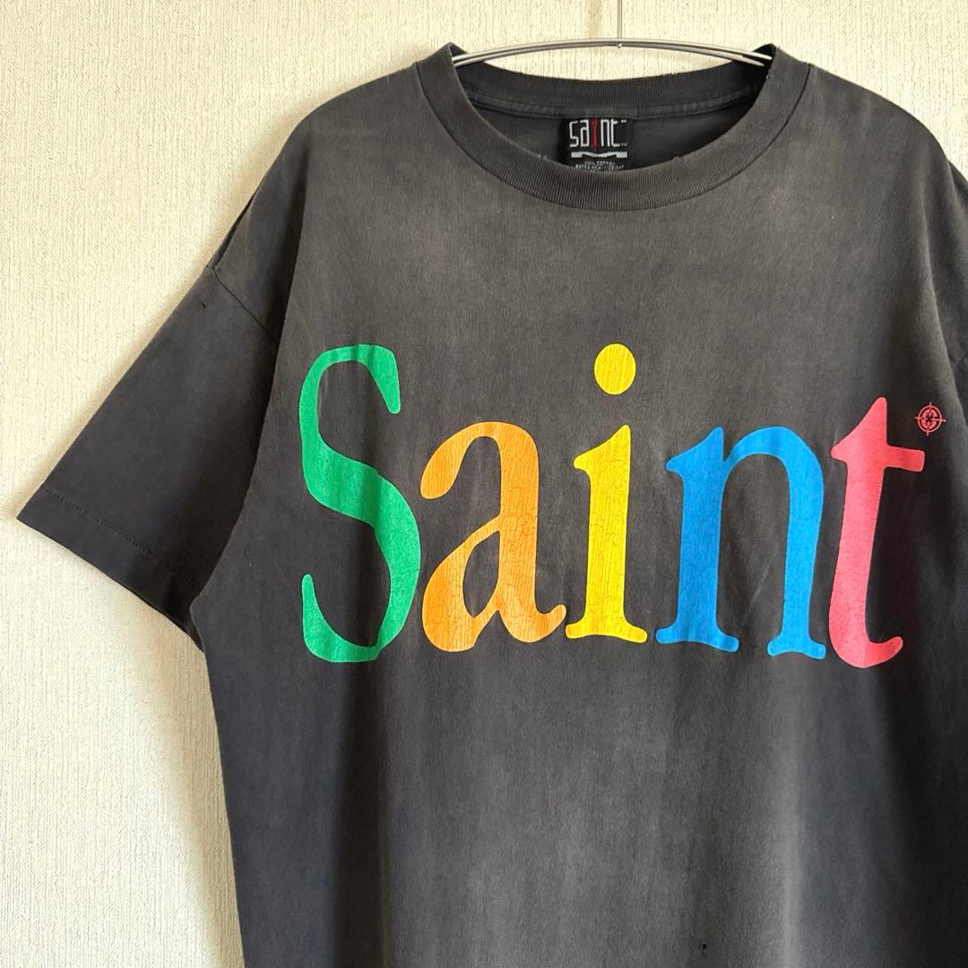 セントマイケル　半袖Tシャツ　APPLE　24SS　Mサイズ　着用感L相当