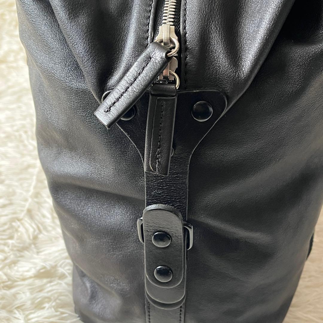 美品✨Bill Amberg ビルアンバーグ　ボストンバッグ　ブラック　レザー