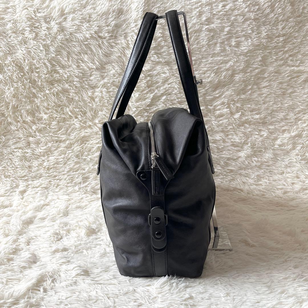 美品✨Bill Amberg ビルアンバーグ　ボストンバッグ　ブラック　レザー