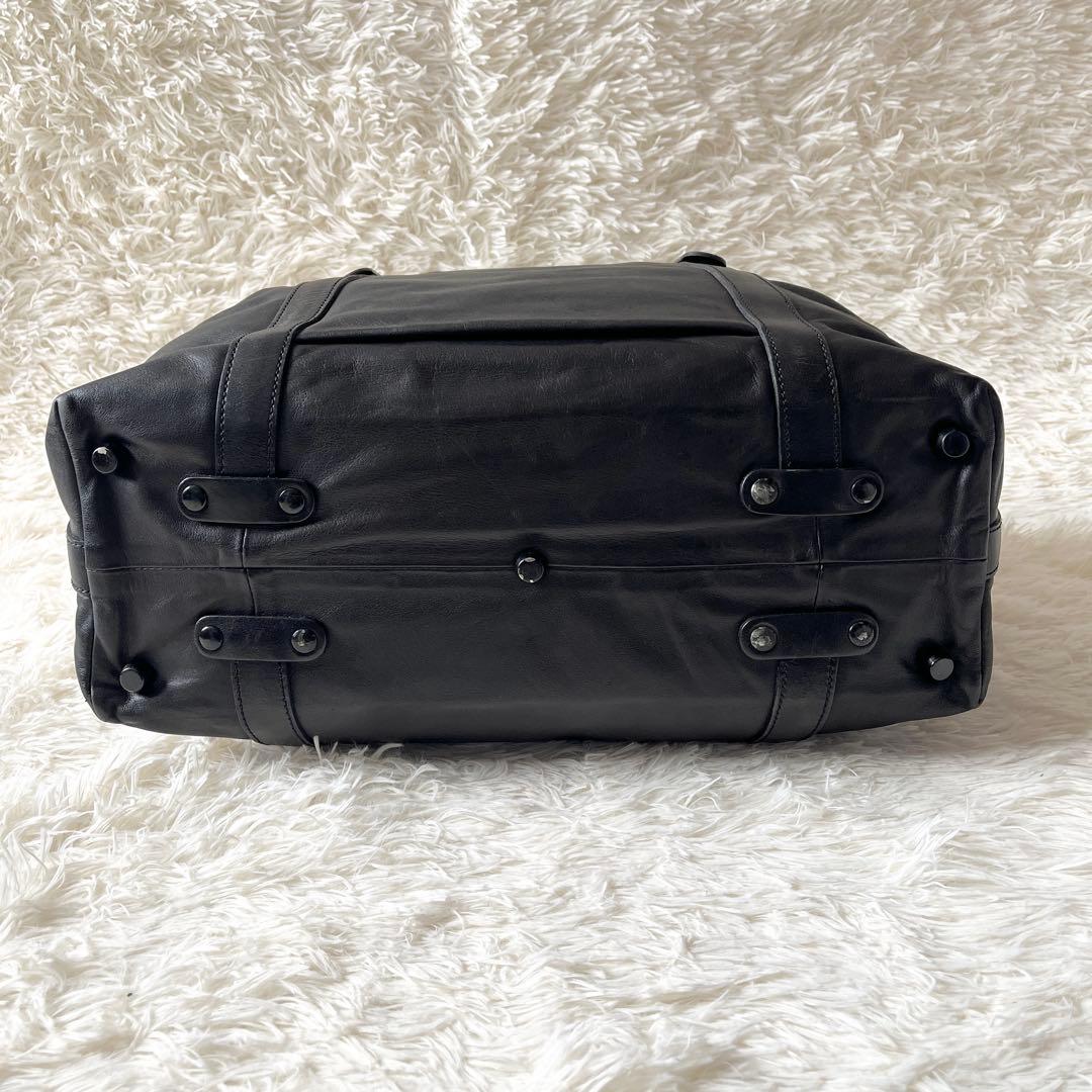 美品✨Bill Amberg ビルアンバーグ　ボストンバッグ　ブラック　レザー