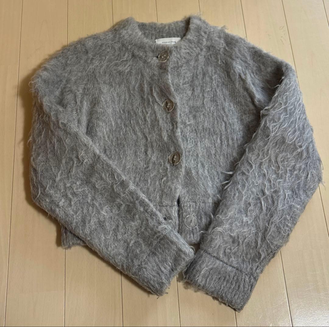 ADAM ET ROPE' FEMME シャギーカーディガン　アダムエロペ