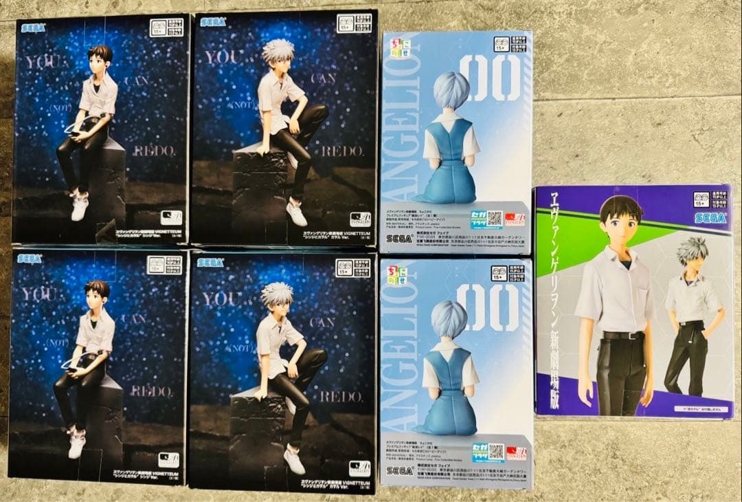 エヴァンゲリオン フィギュア 碇シンジ 渚カヲル 綾波レイ 7体セット