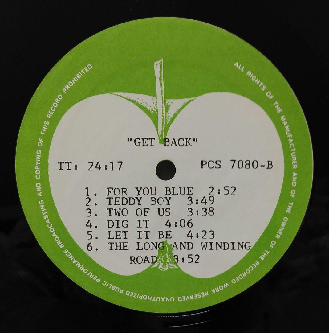 BEATLES ビートルズ ゲットバック♣アップルレーベルORG11曲