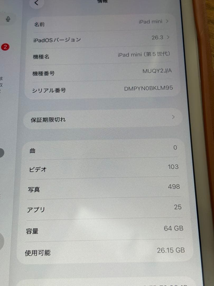 ★★Apple iPad mini (第5世代) 64GB ローズゴールド★★