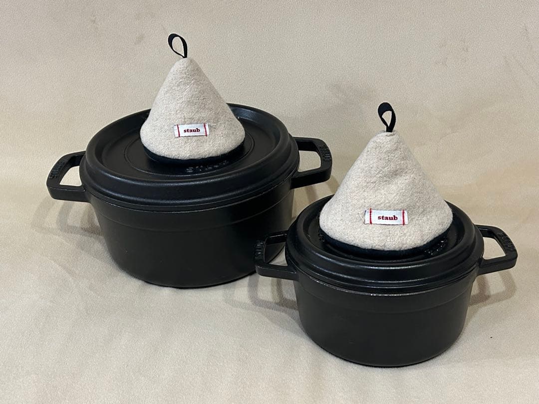 ストウブ Staub ココット鍋セット22センチ16センチ