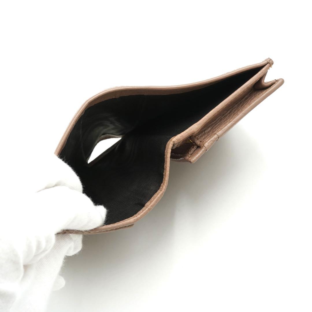 ✨未使用展示品✨　GUCCI ミニ財布　マーモント　GGロゴ 二つ折り　ベージュ
