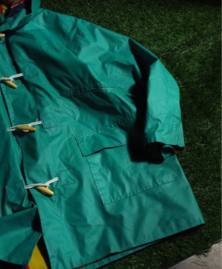 ポ*リ様 90s \"ORVIS\" enamel rain duffle coat