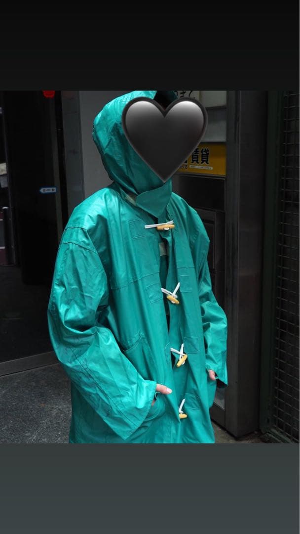ポ*リ様 90s \"ORVIS\" enamel rain duffle coat