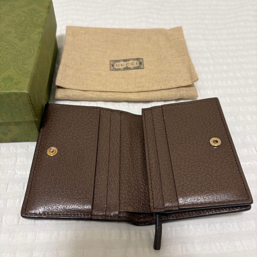 【美品】GUCCI 二つ折り財布　オフィディアGG