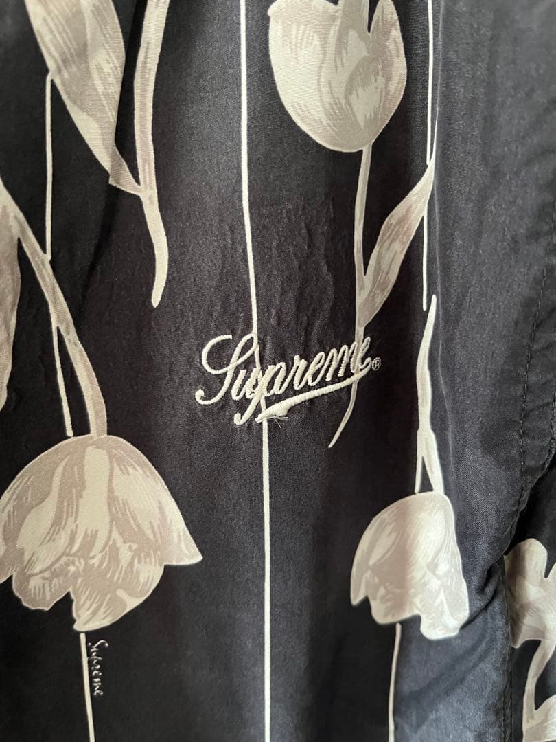 パンツ 19ss Supreme Floral Silk Track Pant L