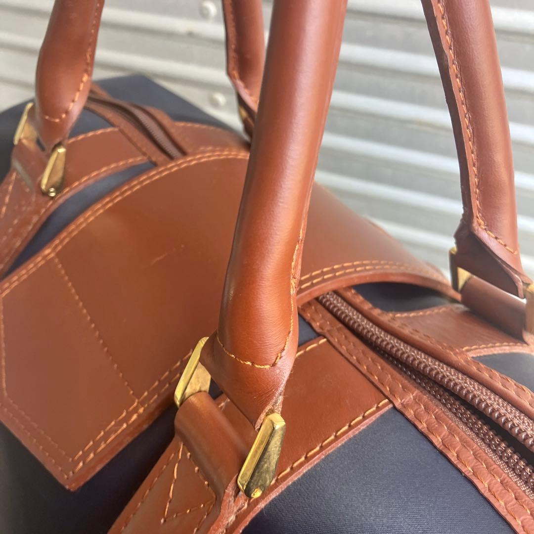 SAINT LAURENT サンローラン ボストンバッグ 型押し ヴィンテージ