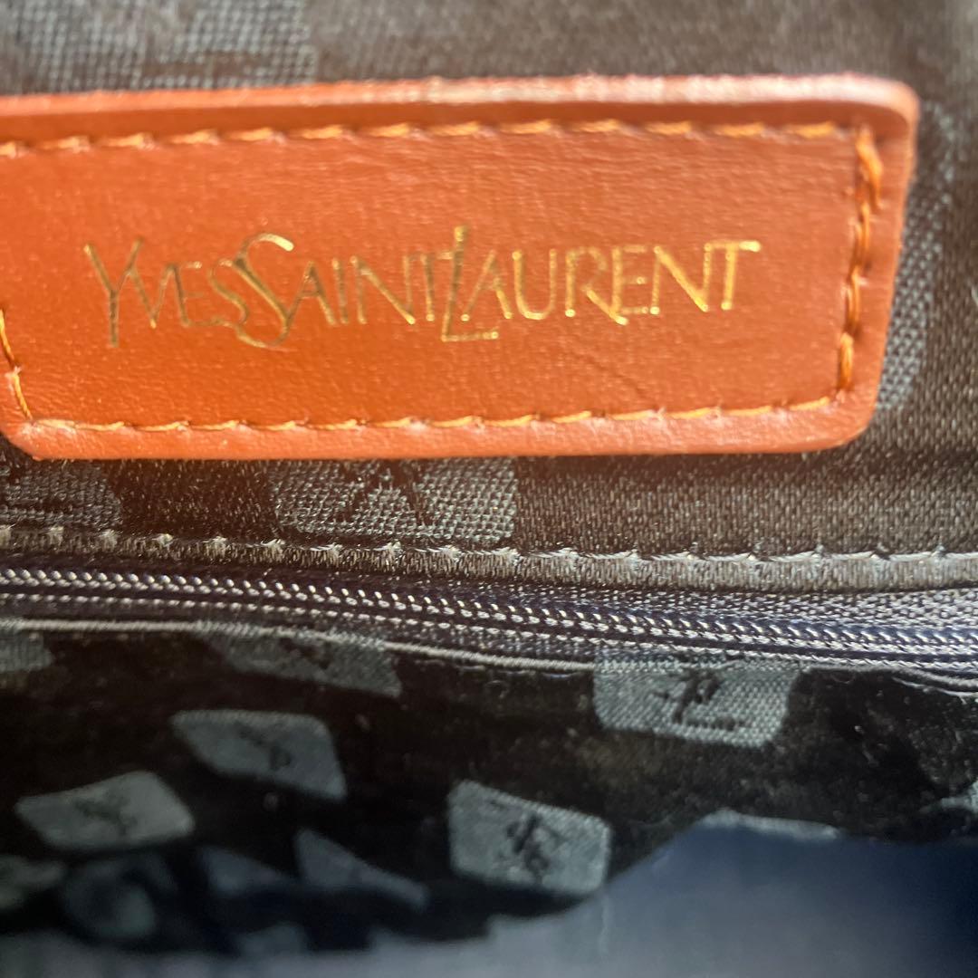 SAINT LAURENT サンローラン ボストンバッグ 型押し ヴィンテージ