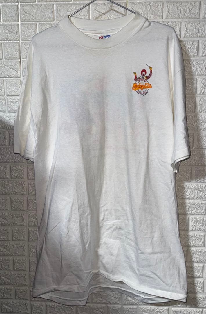1990 ヴィンテージ Hanes マクドナルド バックプリント Tシャツ