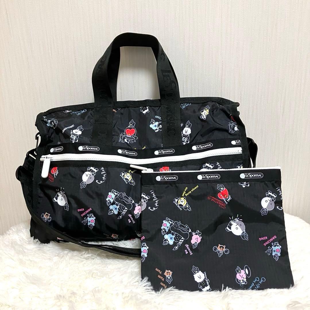 【新品級】BT21 レスポートサックBTS ボストンバック LeSportsac