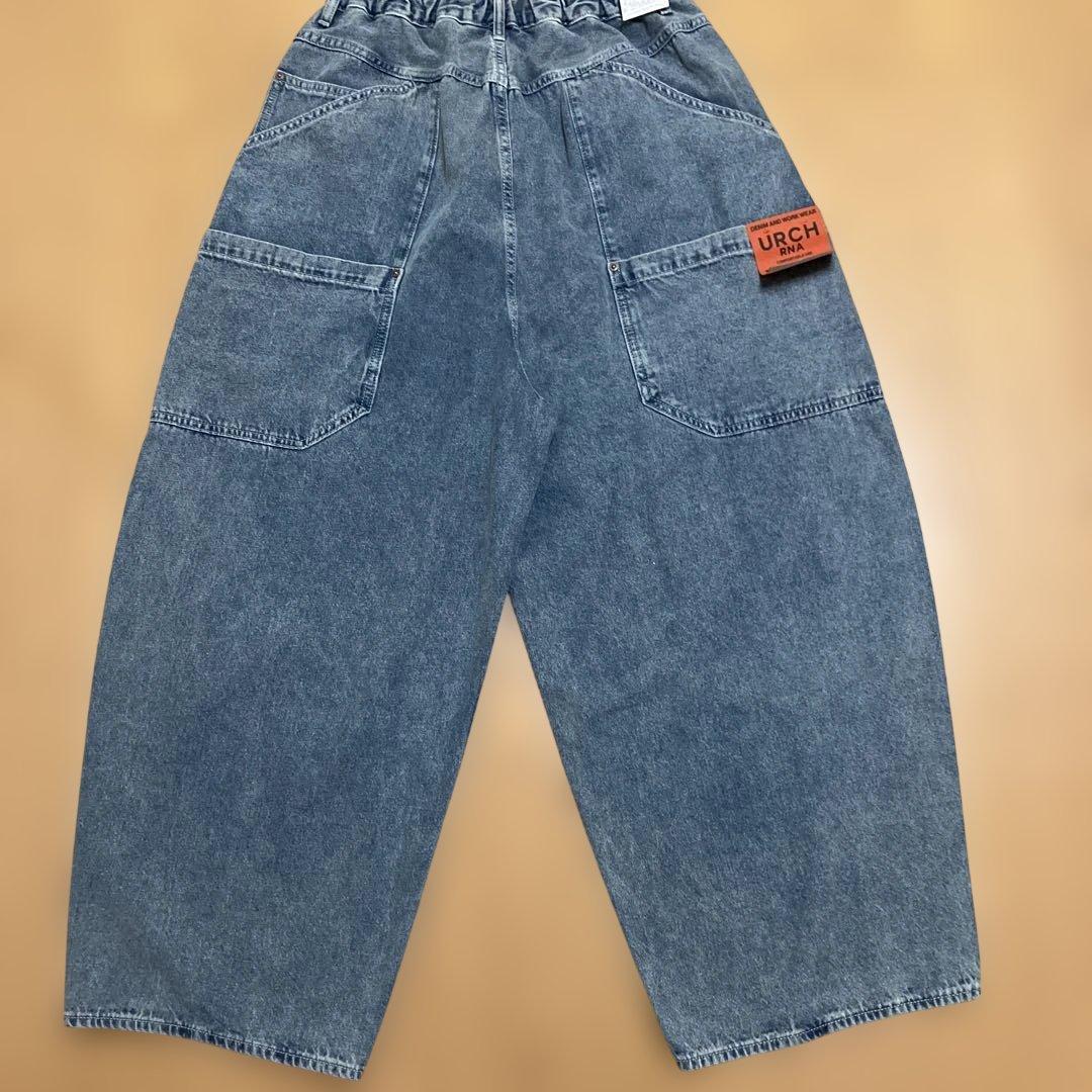 タグ付き新品最新作URCH デニムワイドパンツ