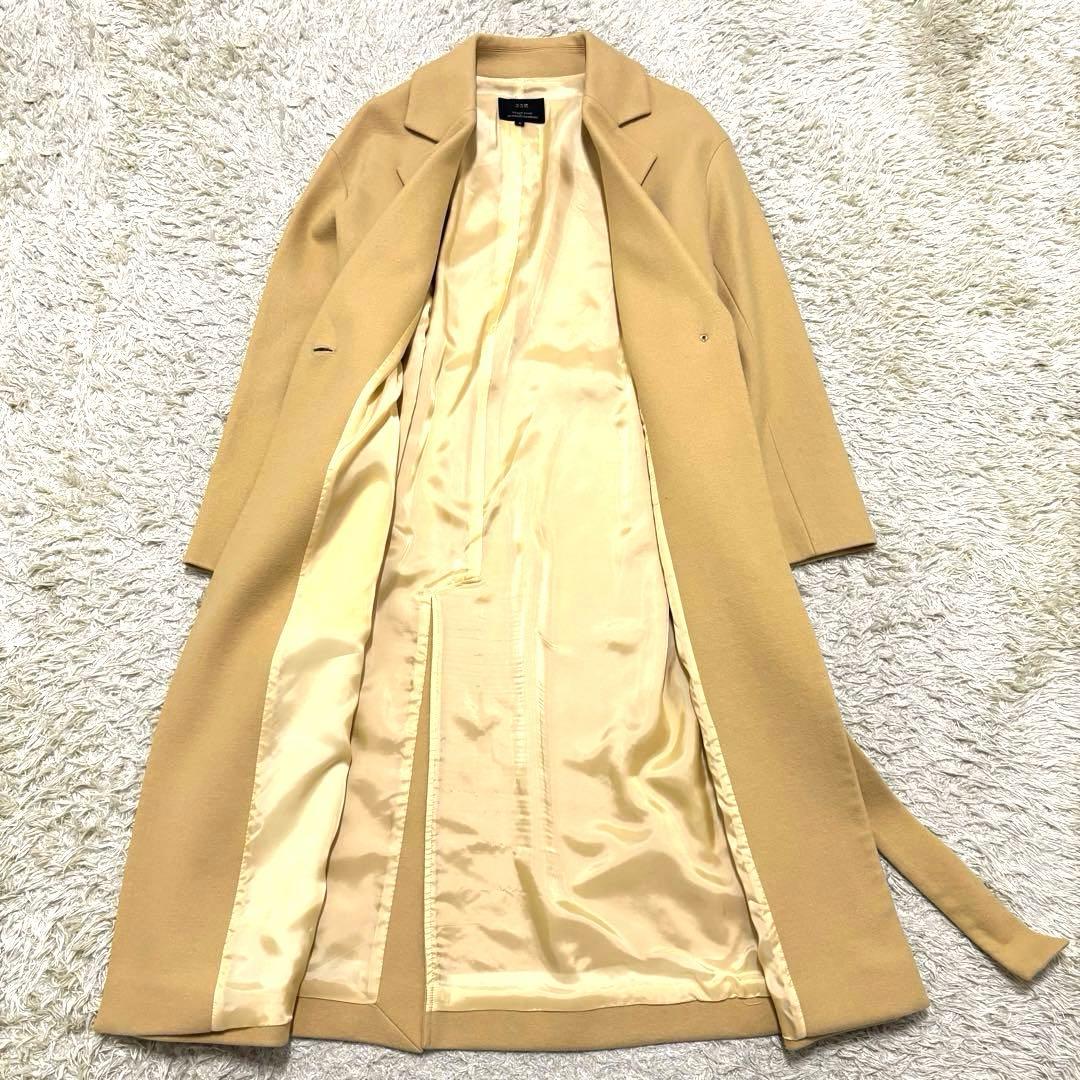 23区　ベルテッドロングコート　ベルト　Aライン　チェスターコート　40