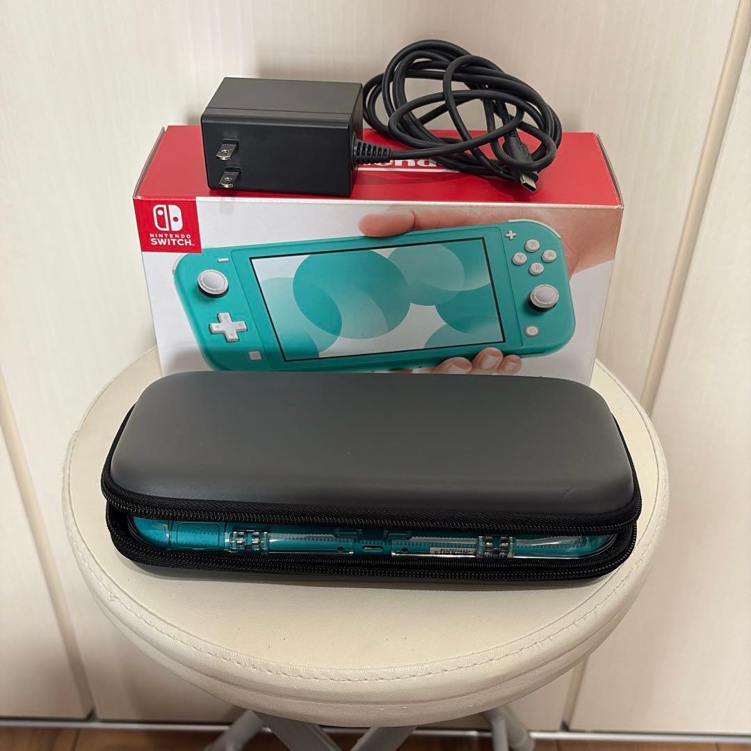 Nintendo Switch Lite ターコイズ 本体 ケース・保護カバー付