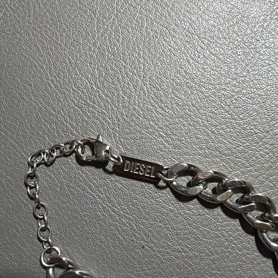 古*い様 DIESEL シルバー チェーンネックレス