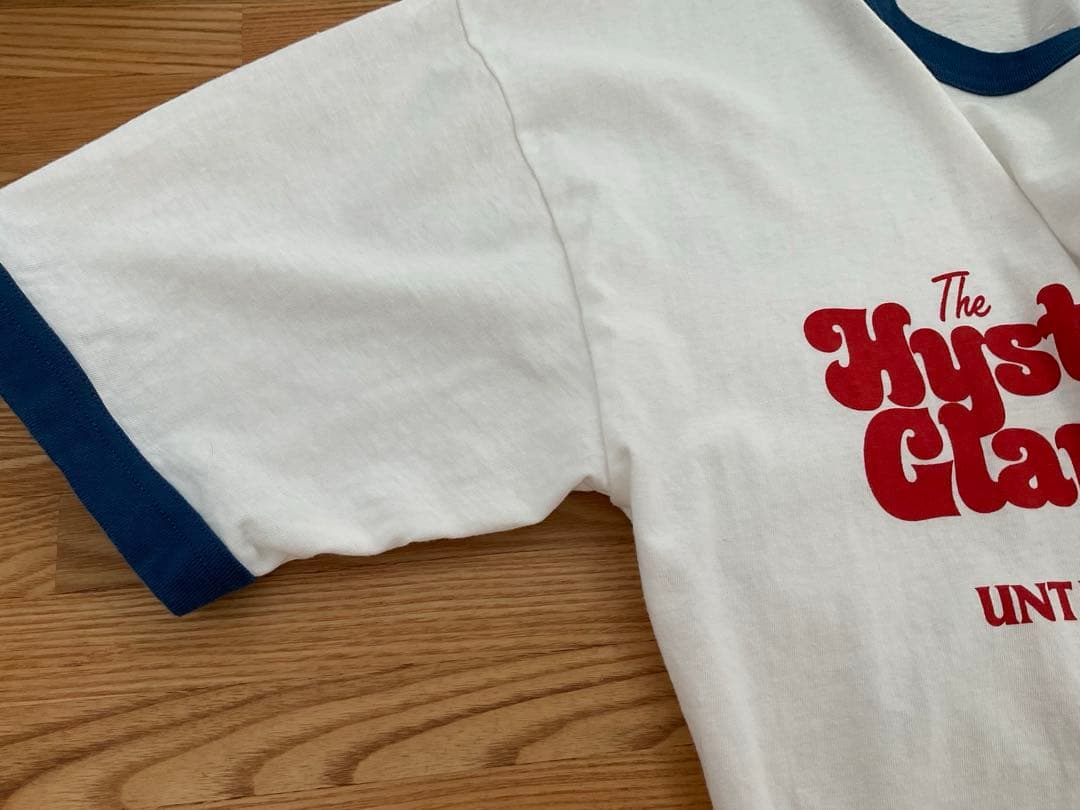 HYSTERIC GLAMOUR 半袖Tシャツ　リンガーT メンズS ブルー