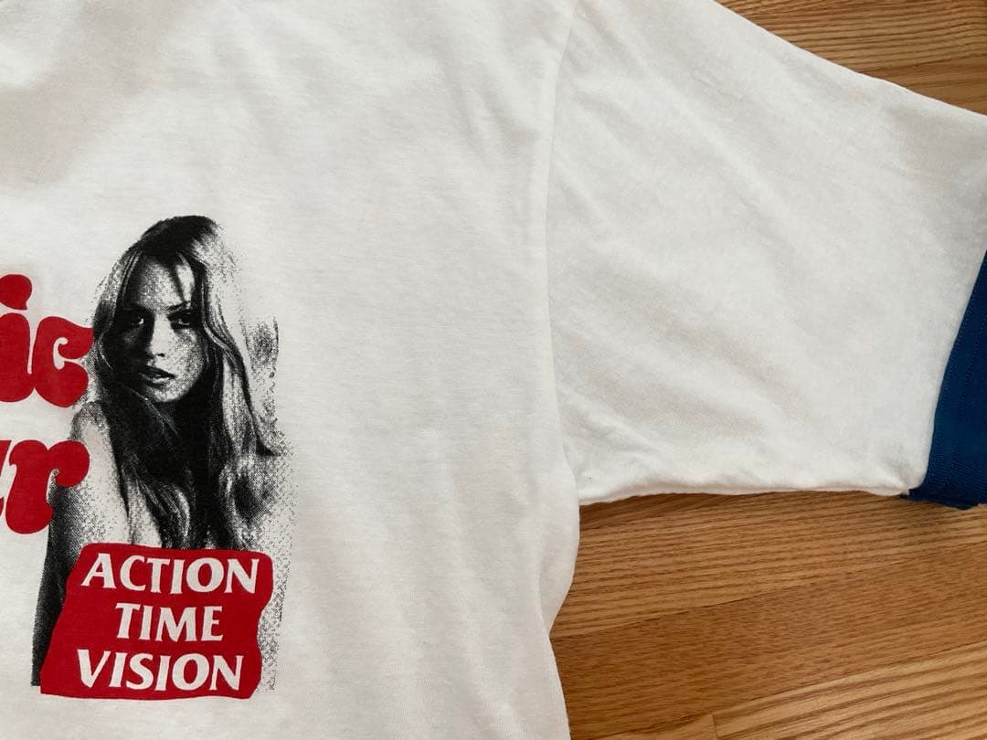 HYSTERIC GLAMOUR 半袖Tシャツ　リンガーT メンズS ブルー