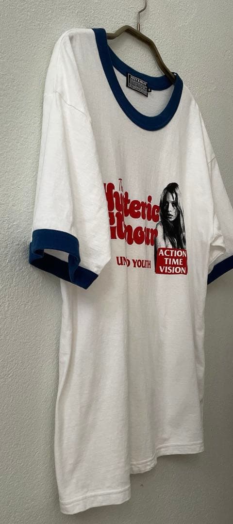 HYSTERIC GLAMOUR 半袖Tシャツ　リンガーT メンズS ブルー