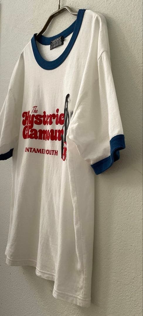 HYSTERIC GLAMOUR 半袖Tシャツ　リンガーT メンズS ブルー