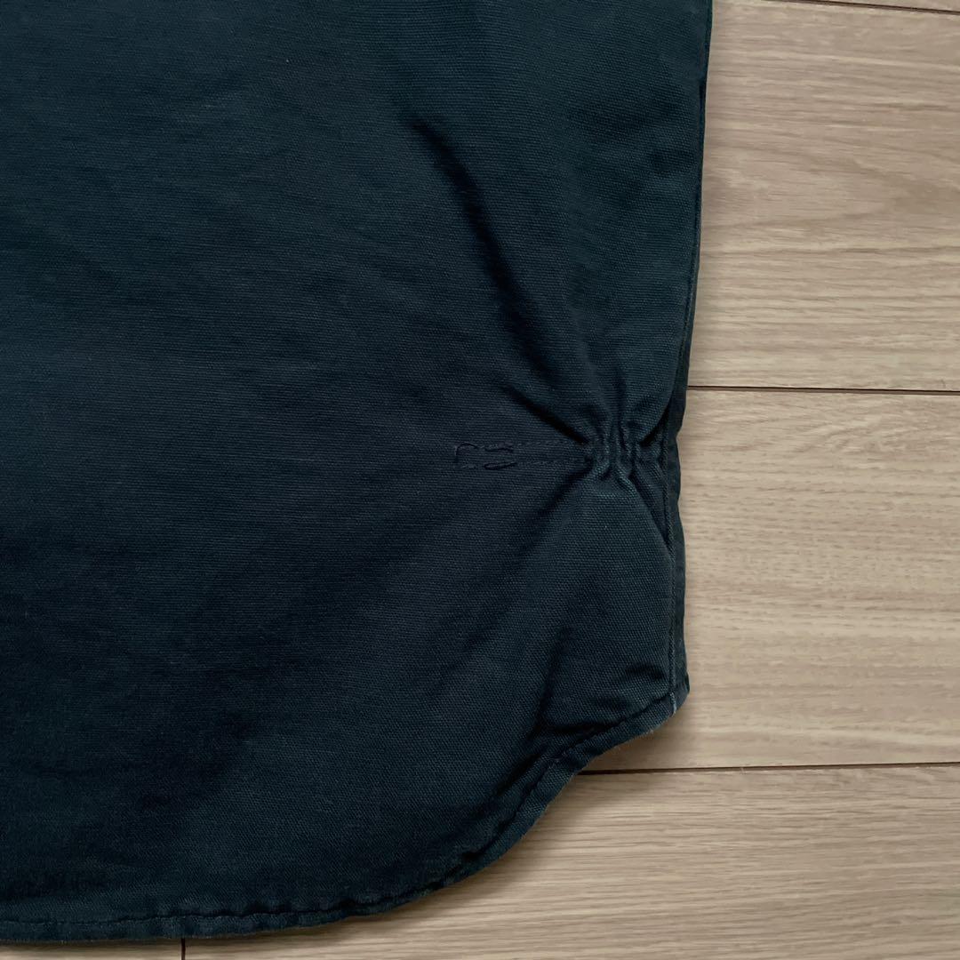 USA製 carhartt ダックベスト XL ブラック 腰ゴム カーハート