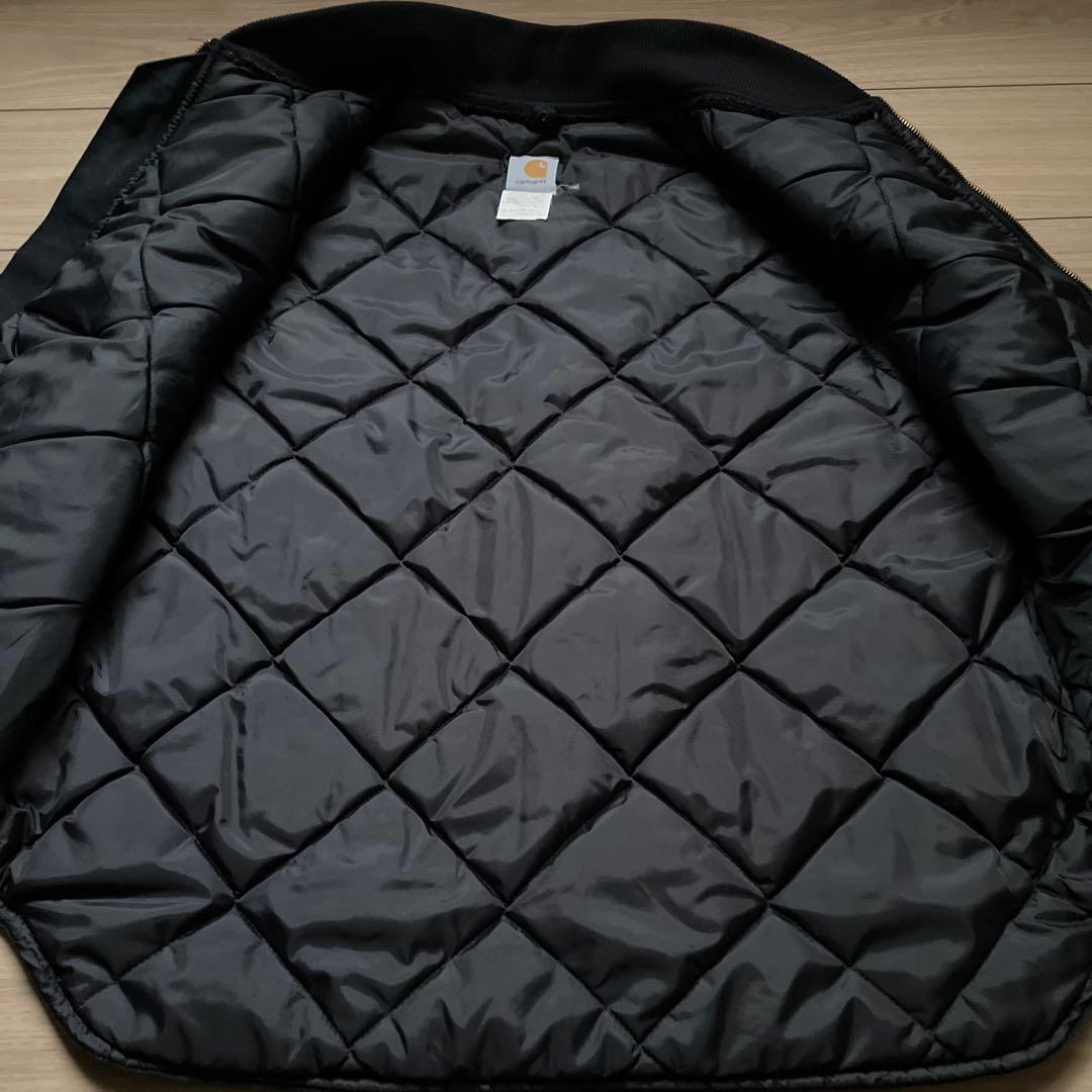 USA製 carhartt ダックベスト XL ブラック 腰ゴム カーハート