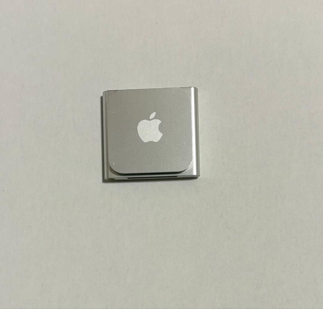 【美品】Apple iPod nano 第6世代 8GB シルバー　ケーブル