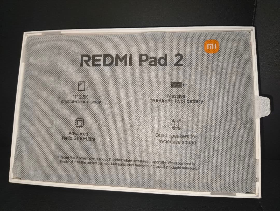 Redmi Pad 2 (4GB/128GB) 【アンチグレアフィルム付】