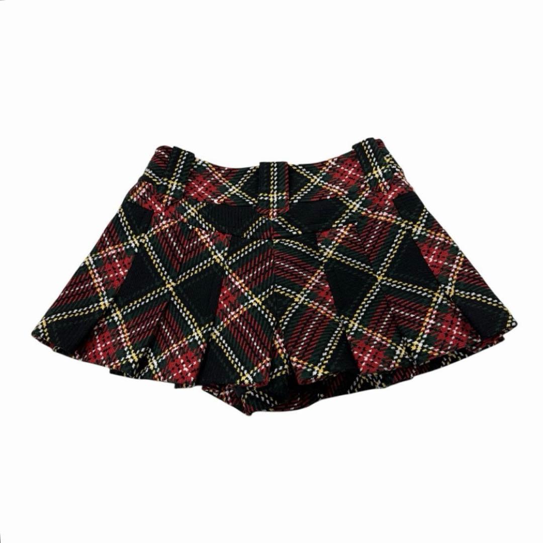 【レディース】BURBERRY BLUE LABELキュロット チェック 赤 S