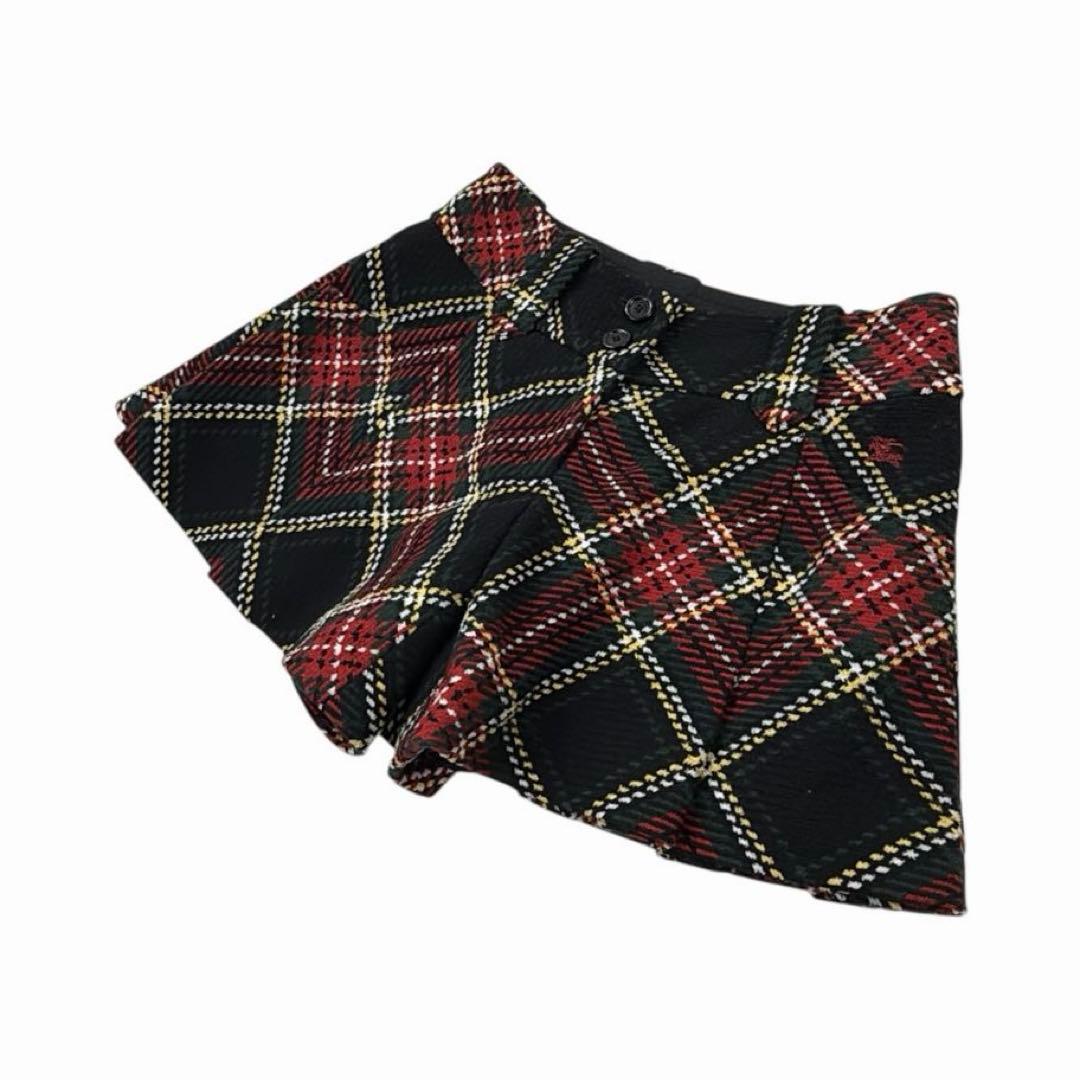【レディース】BURBERRY BLUE LABELキュロット チェック 赤 S
