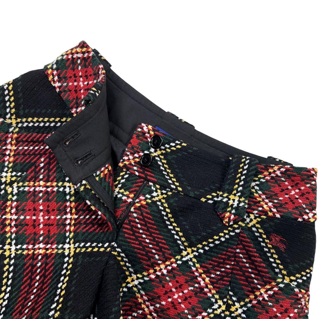 【レディース】BURBERRY BLUE LABELキュロット チェック 赤 S