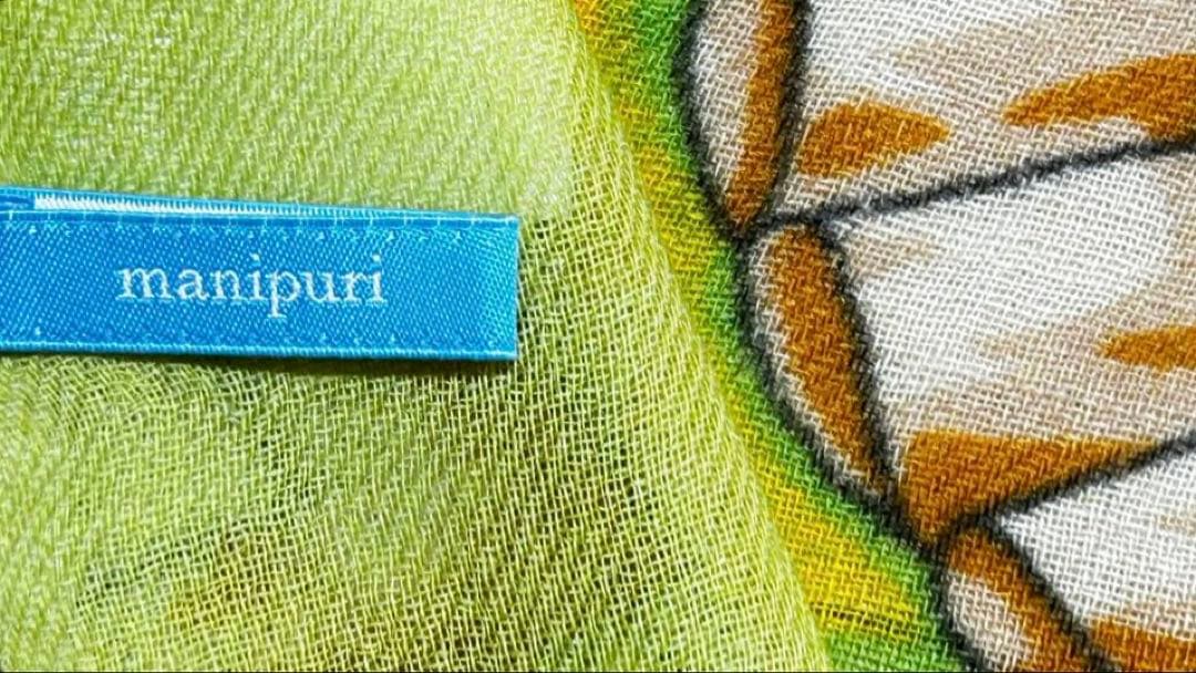 新品未使用manipuri ウールシルクストール