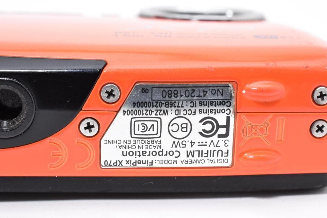 オレンジ 防水 FUJIFILM FINEPIX XP70