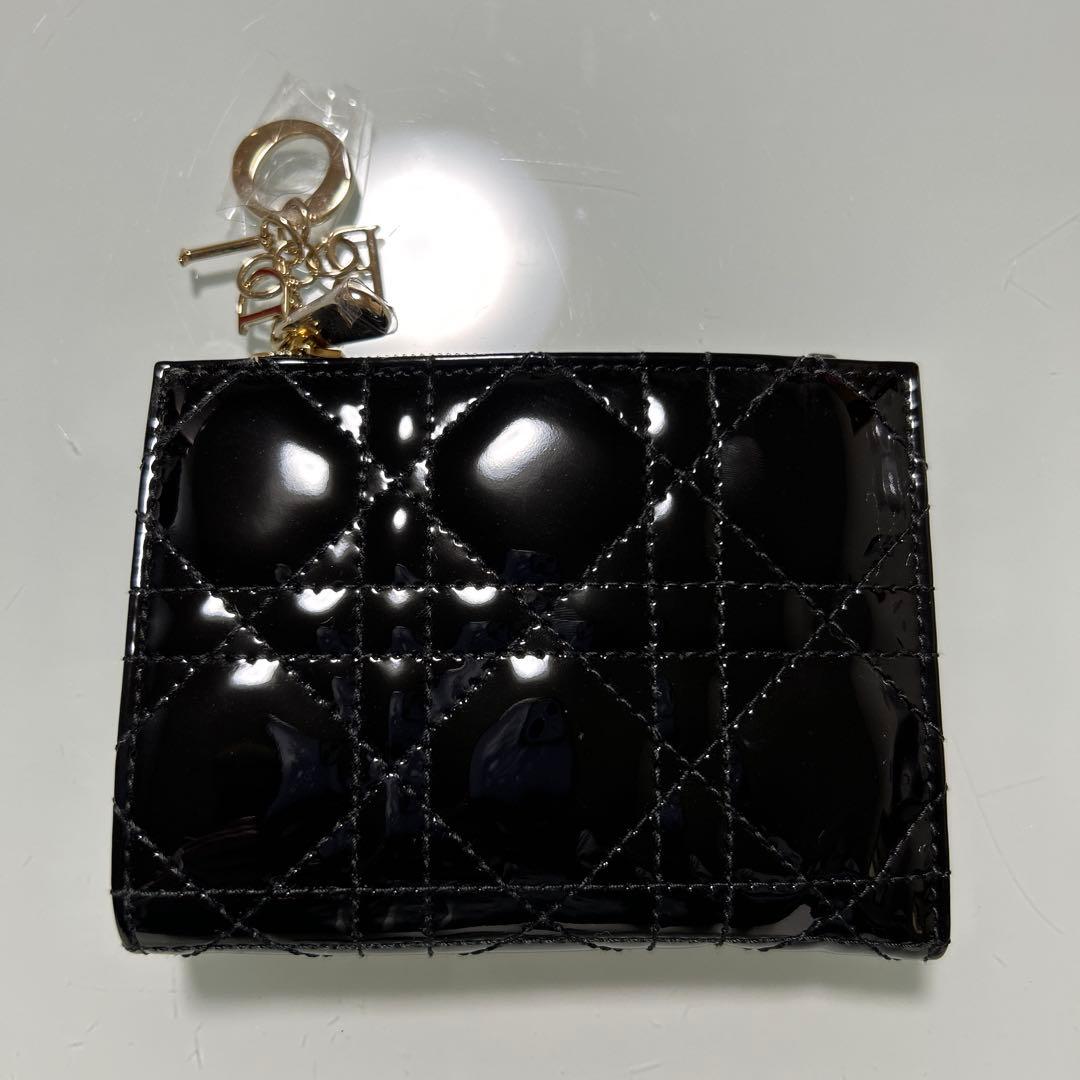 Christian Dior 二つ折り財布 エナメル