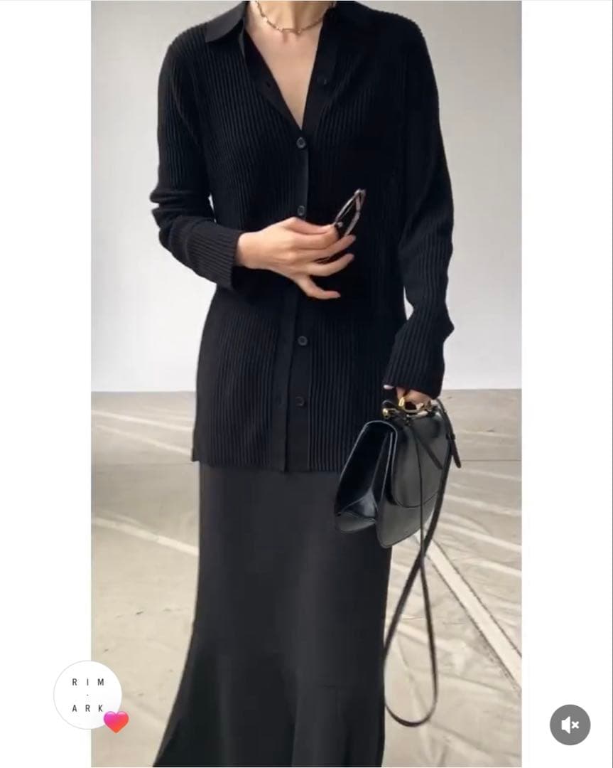 【試着のみ】リムアーク Broad stitch rib knit CD